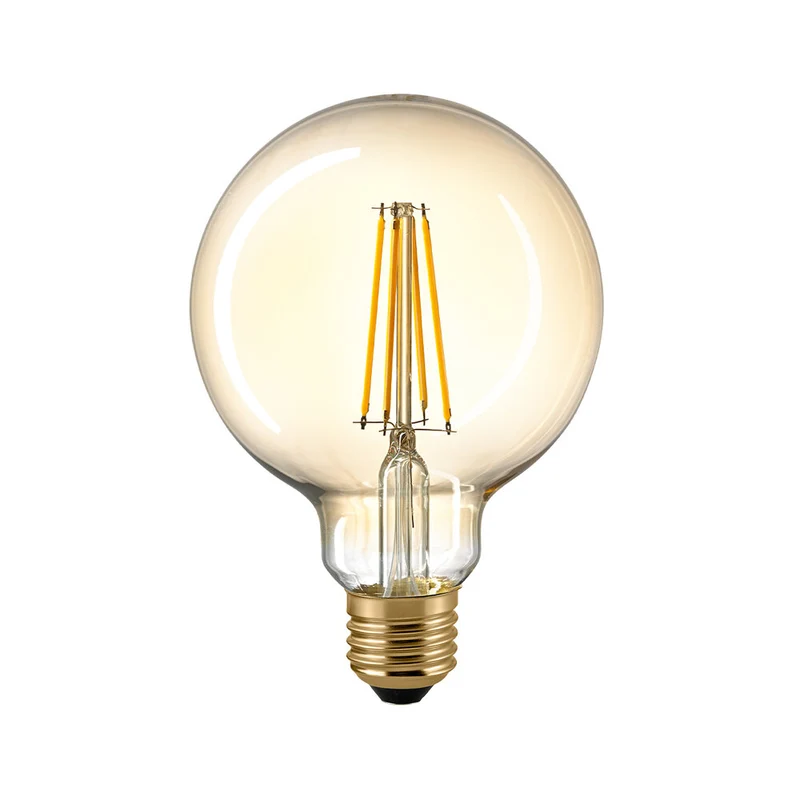 SIGOR LED Globelampe Filament 95 mm E27 gold