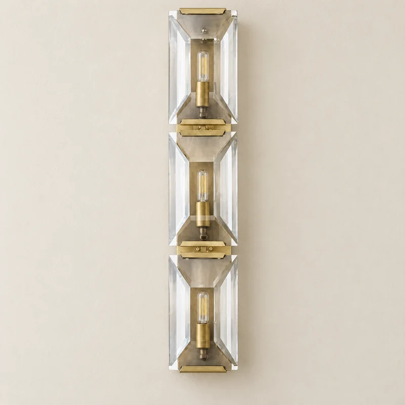 Triple Crystal Wall Sconce | CLUG032P