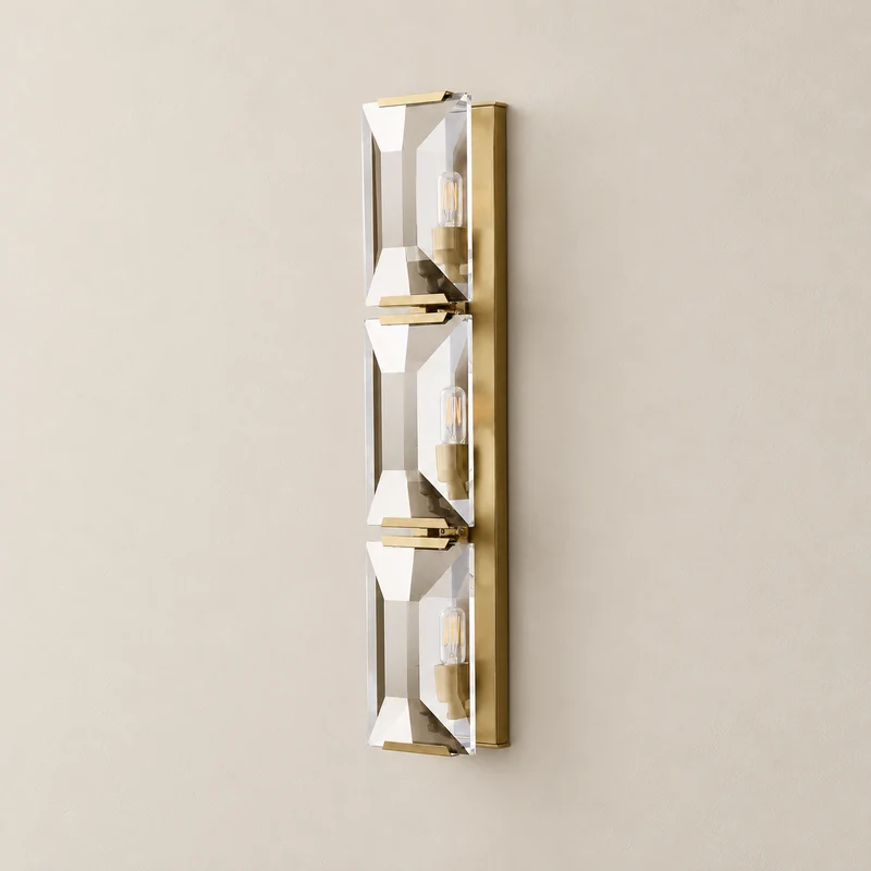 Triple Crystal Wall Sconce | CLUG032P