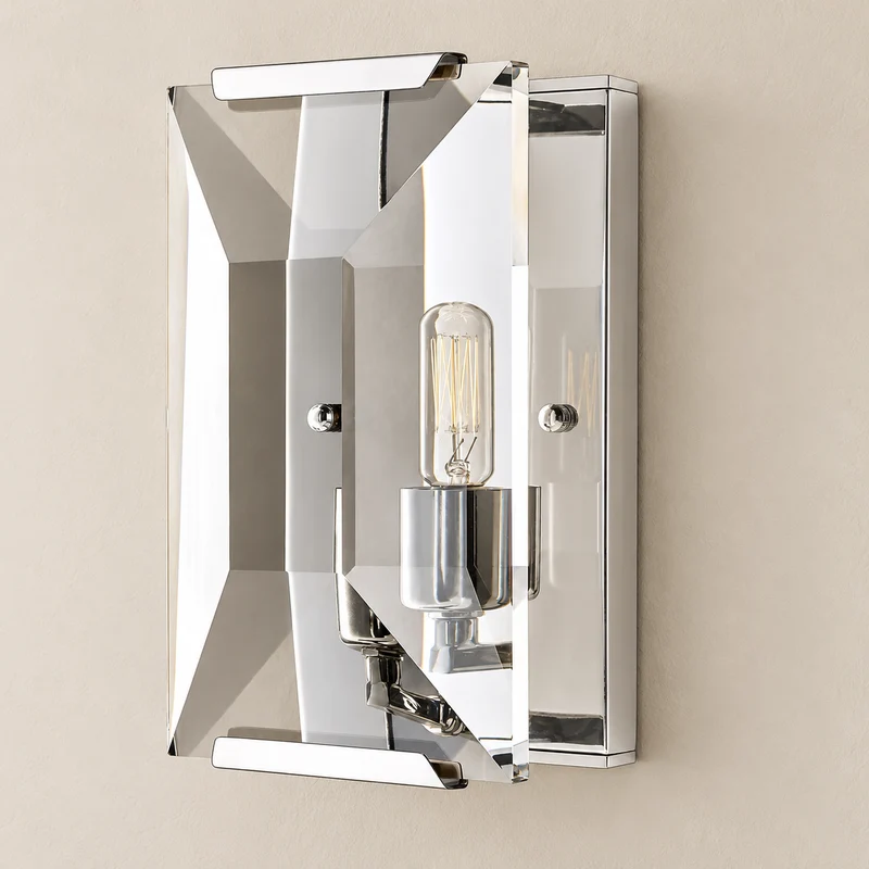 Brass & Crystal Wall Sconce | CLUG03D