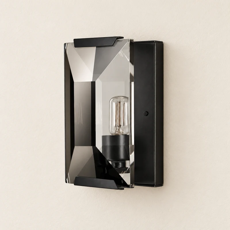 Brass & Crystal Wall Sconce | CLUG03D