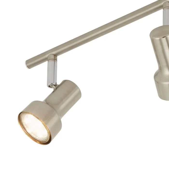 Briloner LED Deckenstrahler 4-flammig GU10 schwenkbar 60 cm Matt-Nickel SUB 2843-042