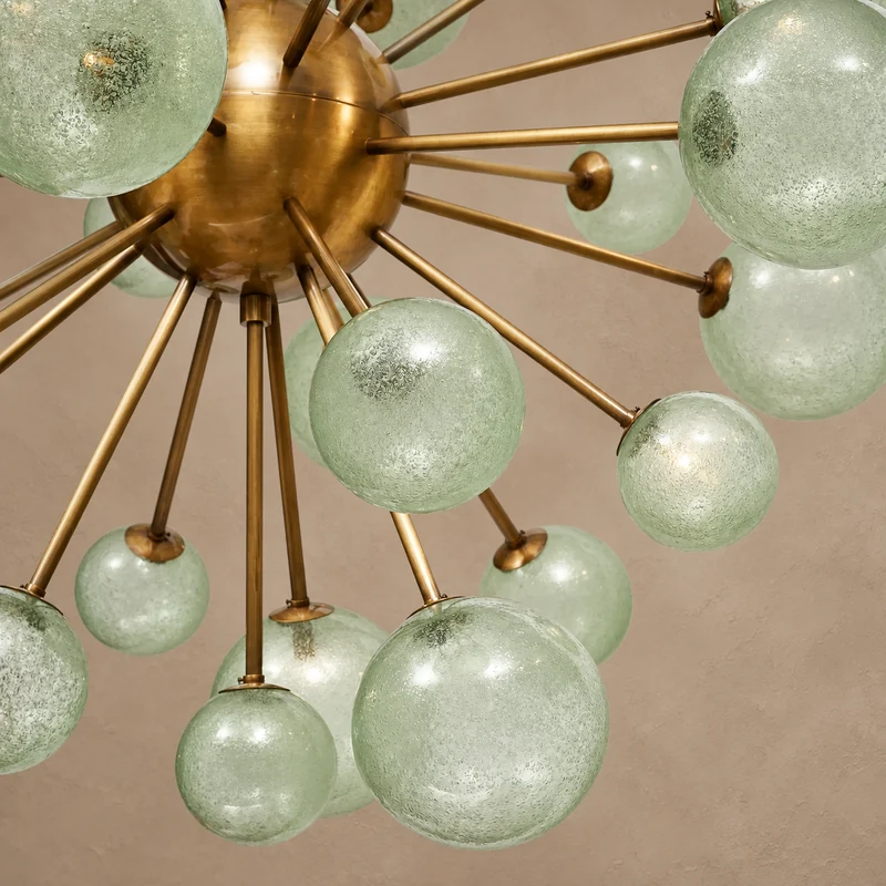 De Silva Chandelier | Light Green Glass | CLPT80CGR