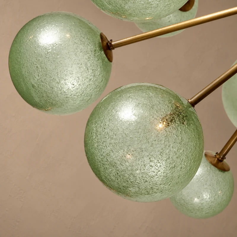 De Silva Chandelier | Light Green Glass | CLPT80CGR