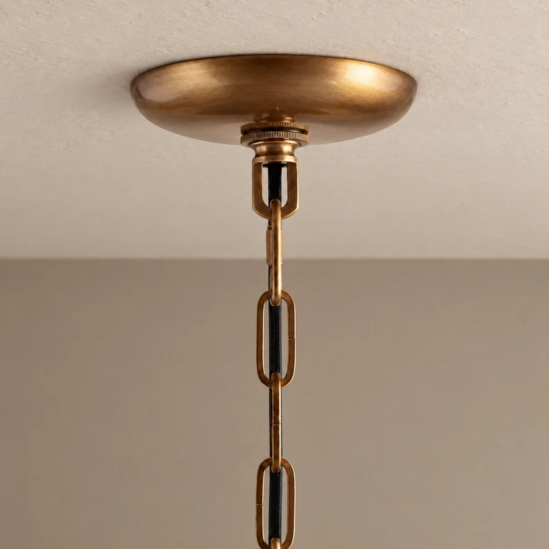 The Bellatrix Pendant | Textured Glass & Brass | CLND020