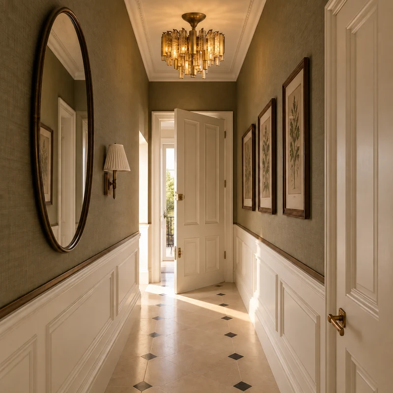 The Veneziana Semi-Flush | Cast Glass & Burnished Brass | CLVNZSF