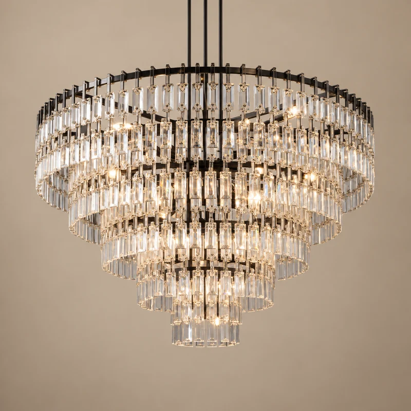 Decò Round Small | Hand-Cut Crystal & Brass | CLHUYL0250