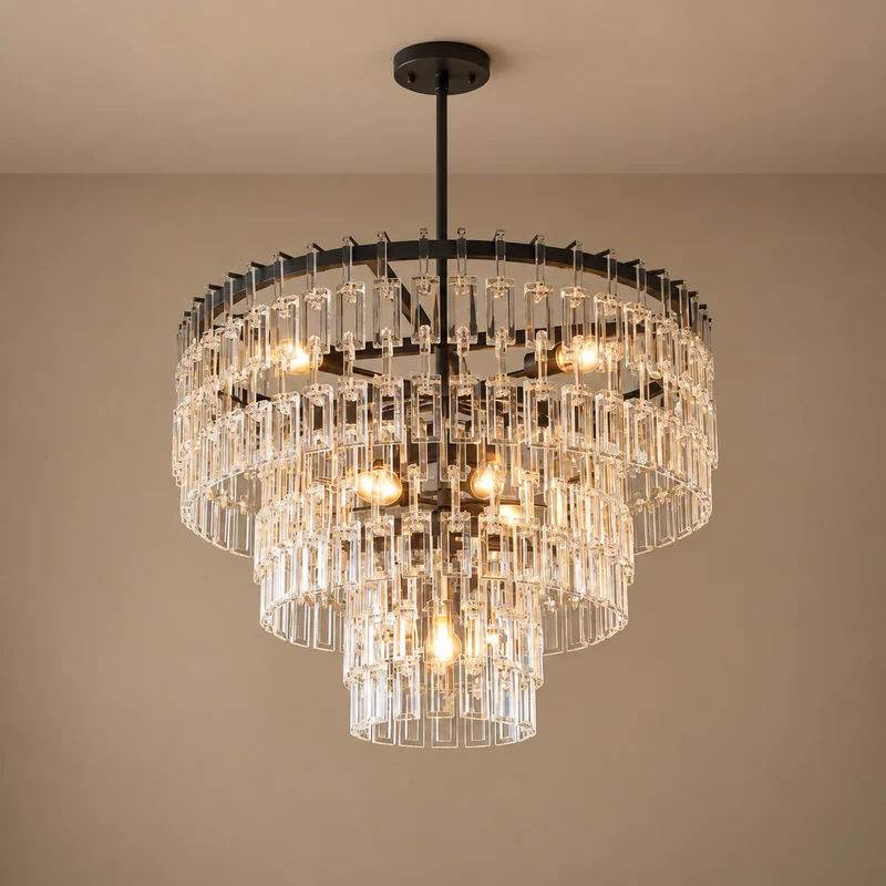 Decò Round Small | Hand-Cut Crystal & Brass | CLHUYL0250