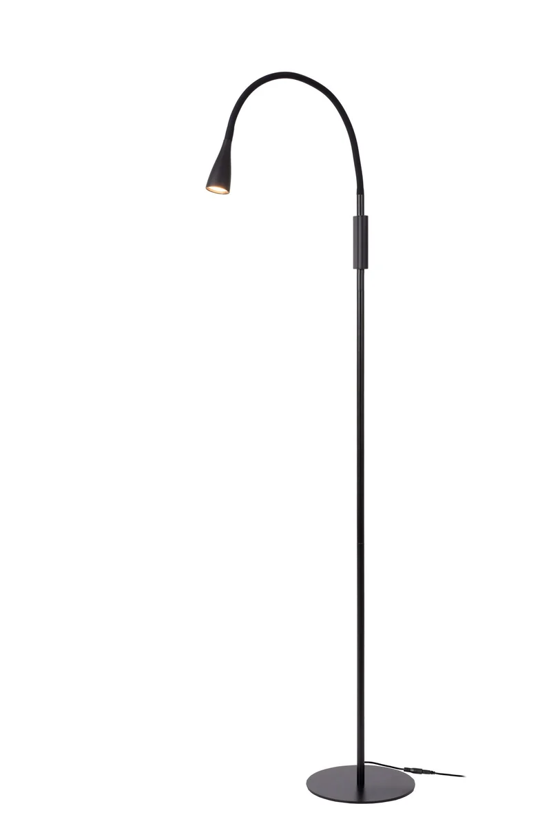 LED-Lese-Stehleuchte Zozy mit Touchdimmer und flexiblem Lesearm