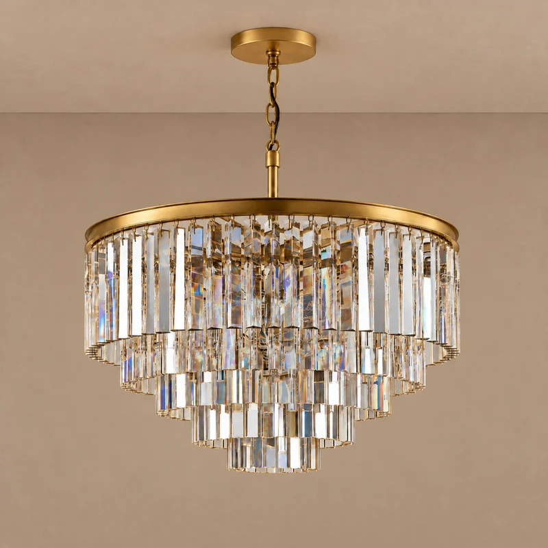 Hand-Cut Crystal Tiered Chandelier | CLHUYL0280