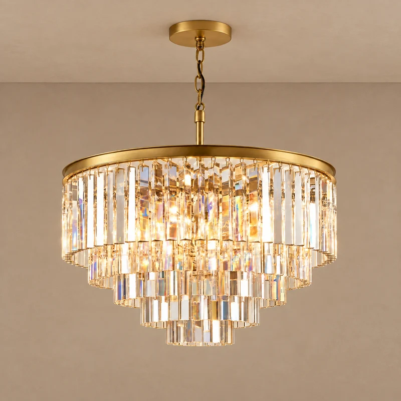 Hand-Cut Crystal Tiered Chandelier | CLHUYL0280