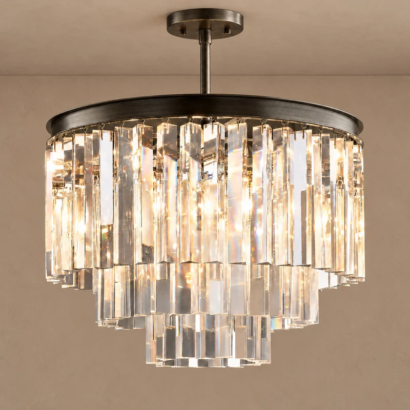 Hand-Cut Crystal Tiered Chandelier | CLHUYL0280
