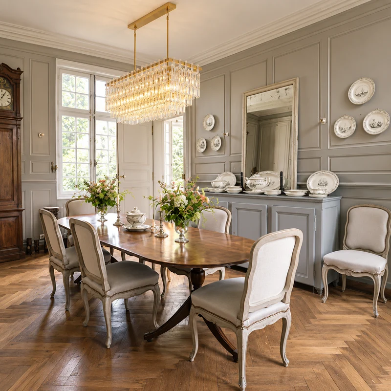 Hand-Cut Crystal Rectangular Chandelier | CLHUYL0250-R