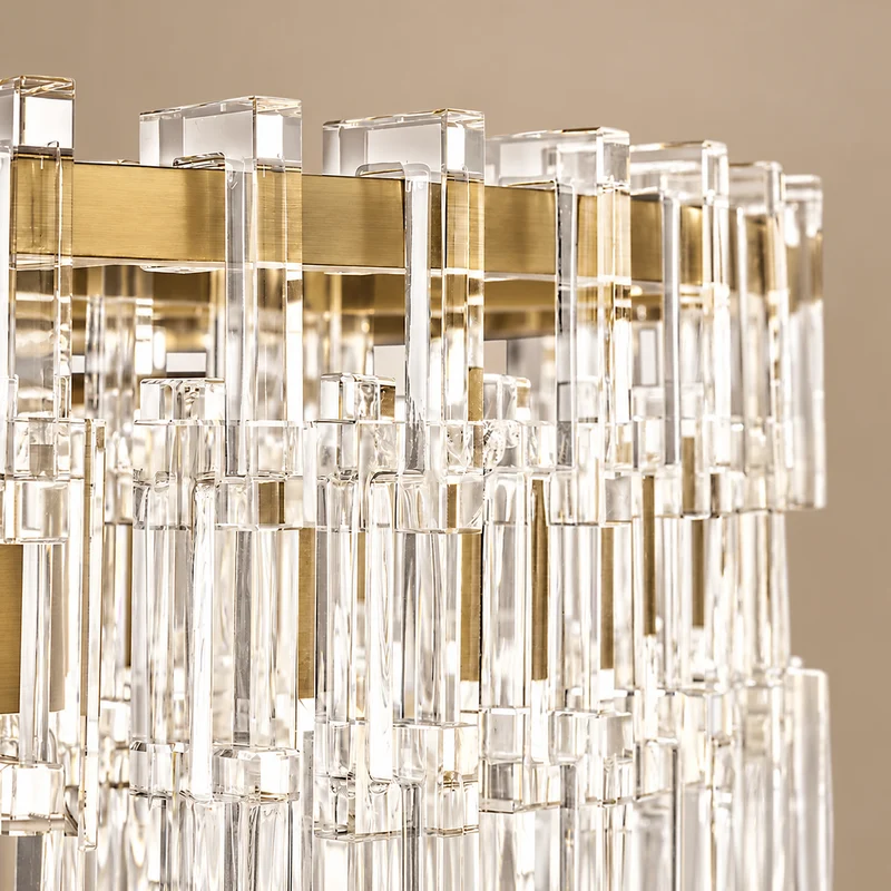 Hand-Cut Crystal Drum Chandelier | CLHUYL0251