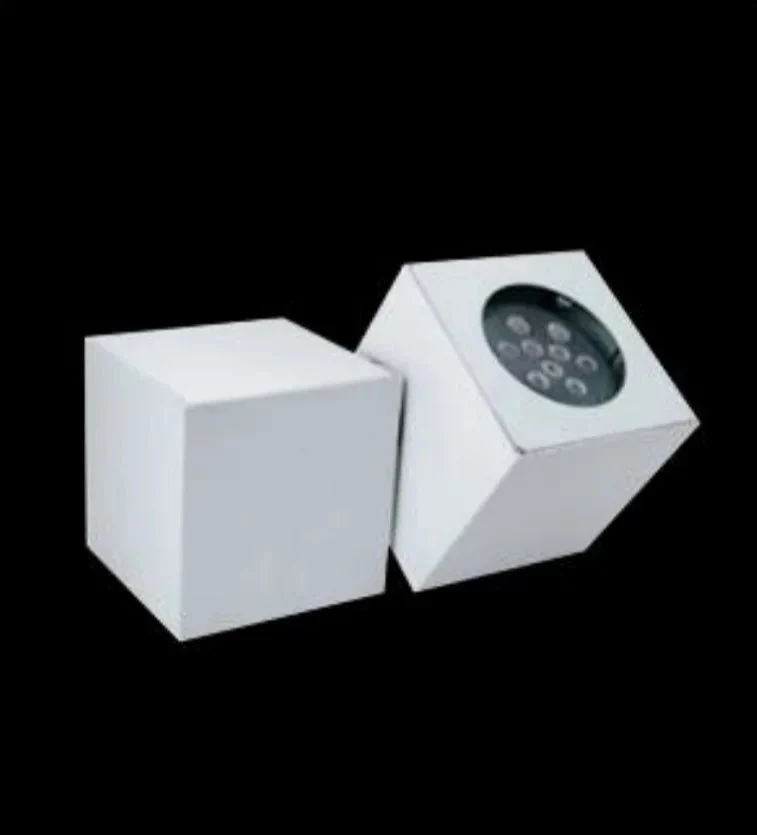 LED Design Strahler EQUAL BIG – 27W Power LED, schwenkbar, Würfelform, schwarz, Made in Italy