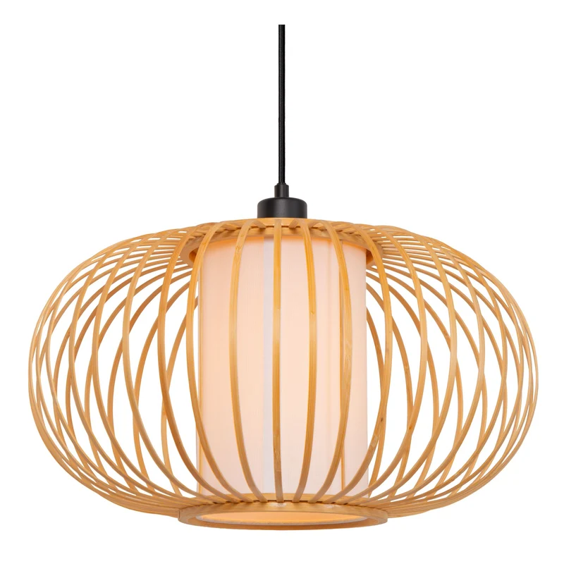 Pendelleuchte Thuline 3-flammig Bambus Natur 73x84,5cm