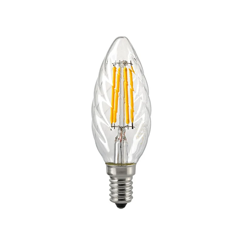 SIGOR LED Filament Kerzenlampe gedreht klar dim