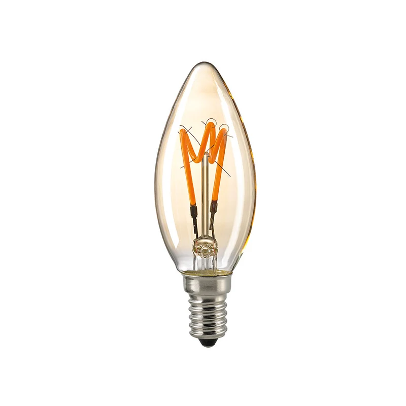 SIGOR LED Filament Kerzenlampe gold