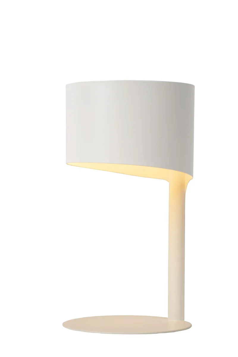 Tischlampe Knulle mit asymmetrisch geformtem Sockel