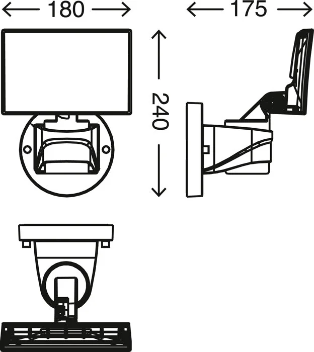 LED Außenleuchte schwenkbar weiß 1600 Lm IP44 | Briloner