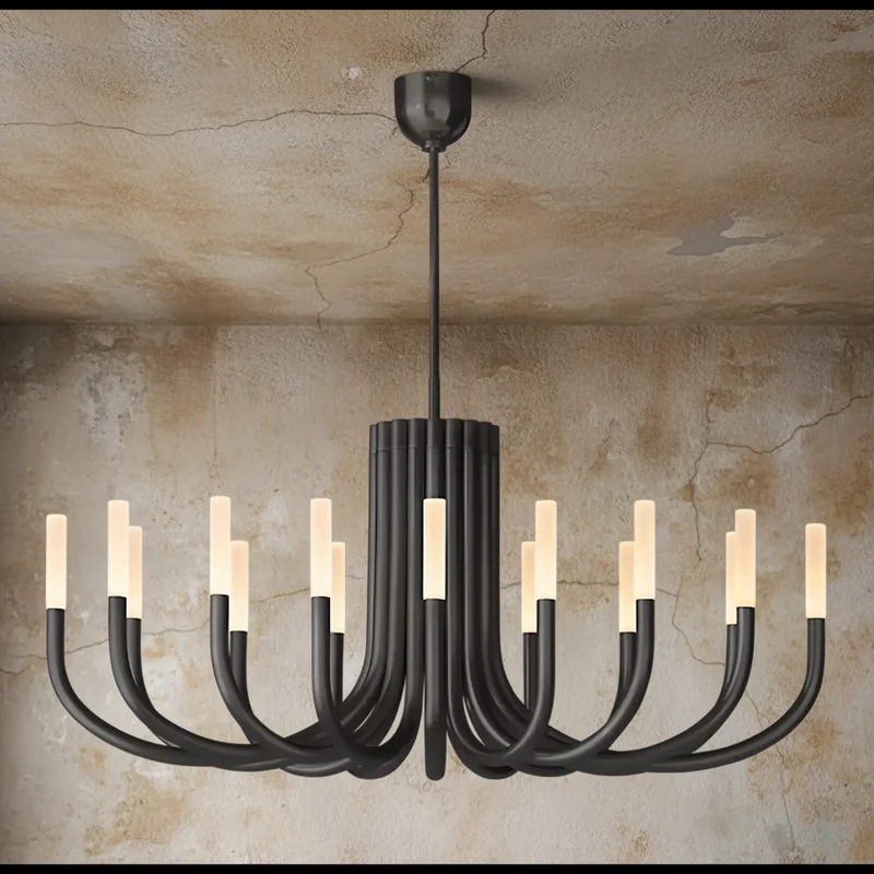 Grand Black Candelabra Chandelier | CL0287KLB