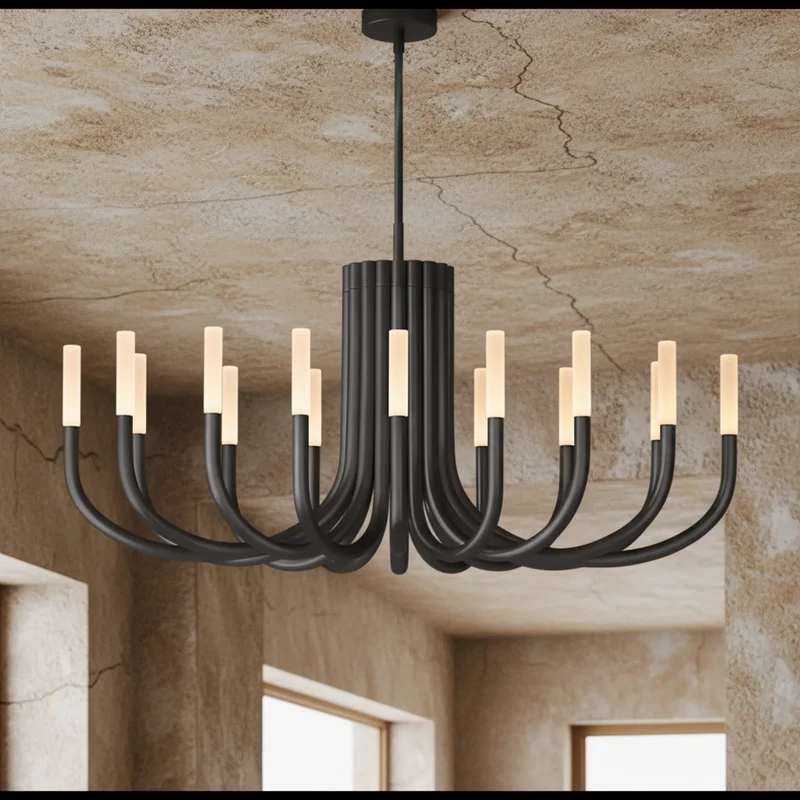 Grand Black Candelabra Chandelier | CL0287KLB