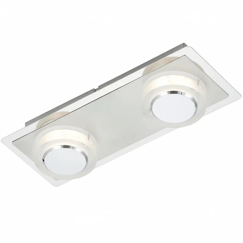 LED Wand- & Deckenleuchte 2er Aufputz-Spot rechteckig