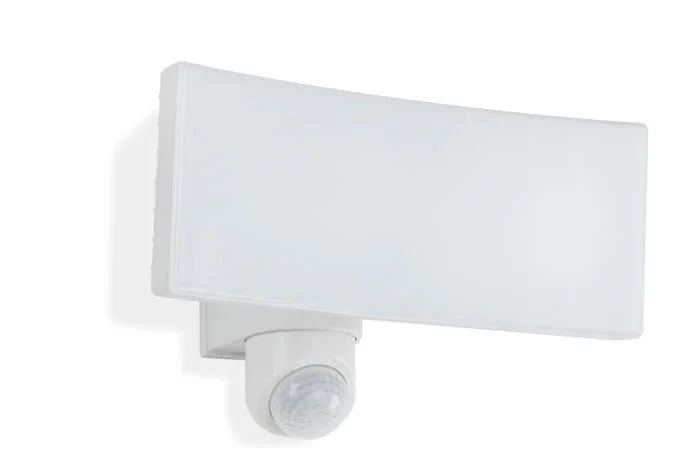 Breiter LED Fluter mit Bewegungssensor für Außen weiß 2600 Lm IP44 | Briloner