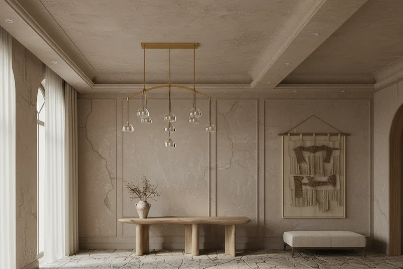 Brass Linear Glass Chandelier | CLHRH5820L
