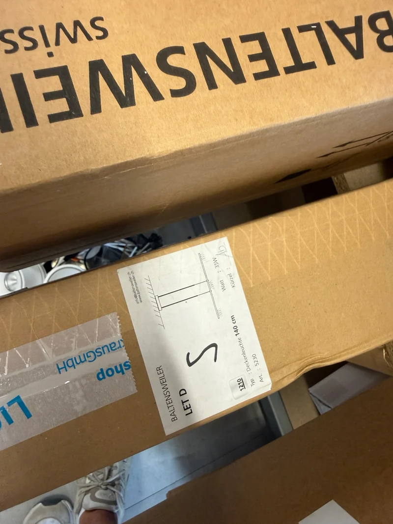 Baltensweiler LET D 140 Pendelleuchte Aluminium – Abverkauf