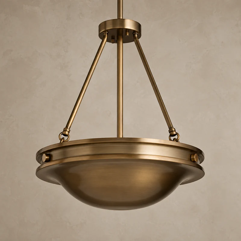 The Alba Semi-Flush | Antique Brass | CLND035