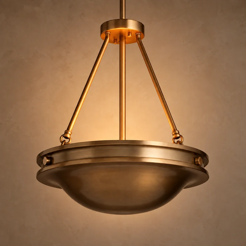 The Alba Semi-Flush | Antique Brass | CLND035