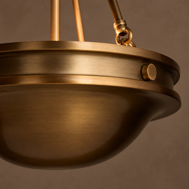 The Alba Semi-Flush | Antique Brass | CLND035