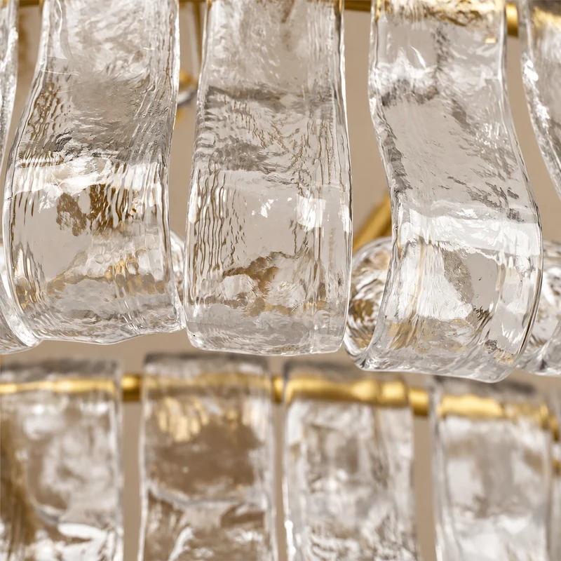 The Bellatrix Chandelier | Long-Drop Candelabra Clear Glass | CLND014