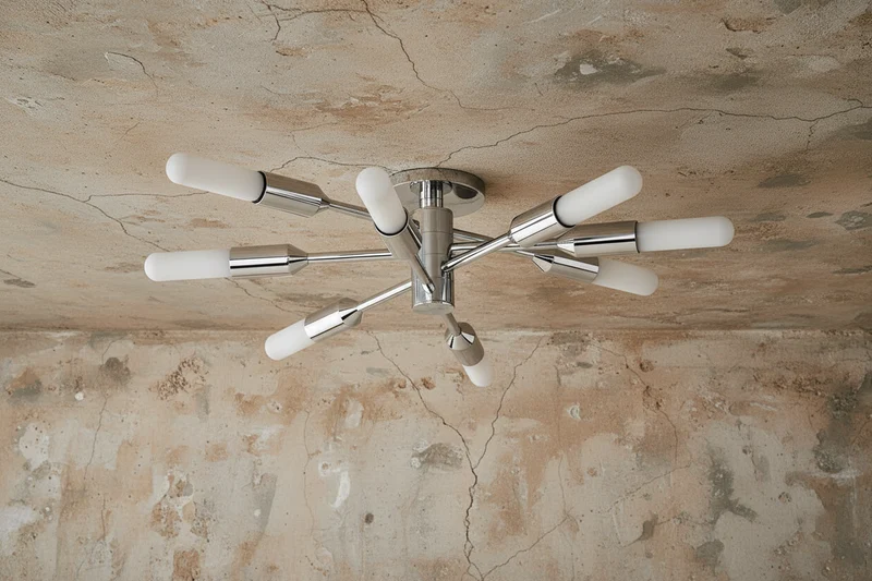 Arnaud Silver Sputnik Flush Mount | CLVGY085S