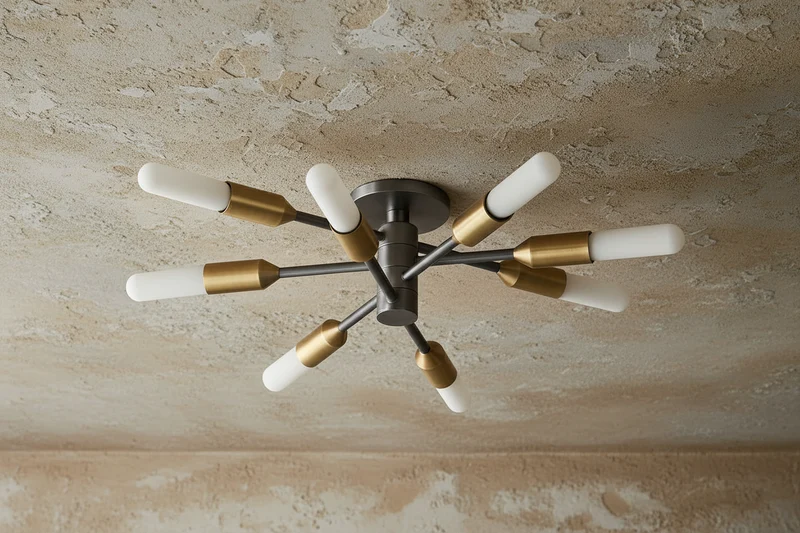 Arnaud Black Sputnik Flush Mount | CLVGY085B