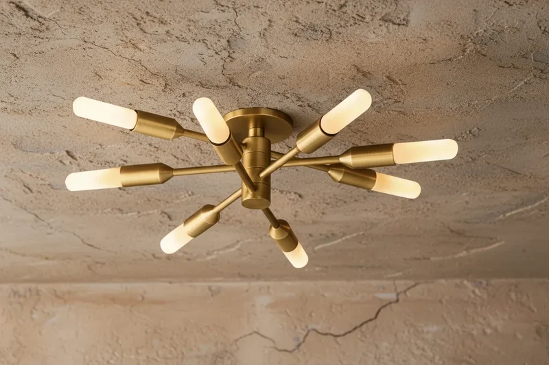 Arnaud Brass Sputnik Flush Mount | CLVGY085