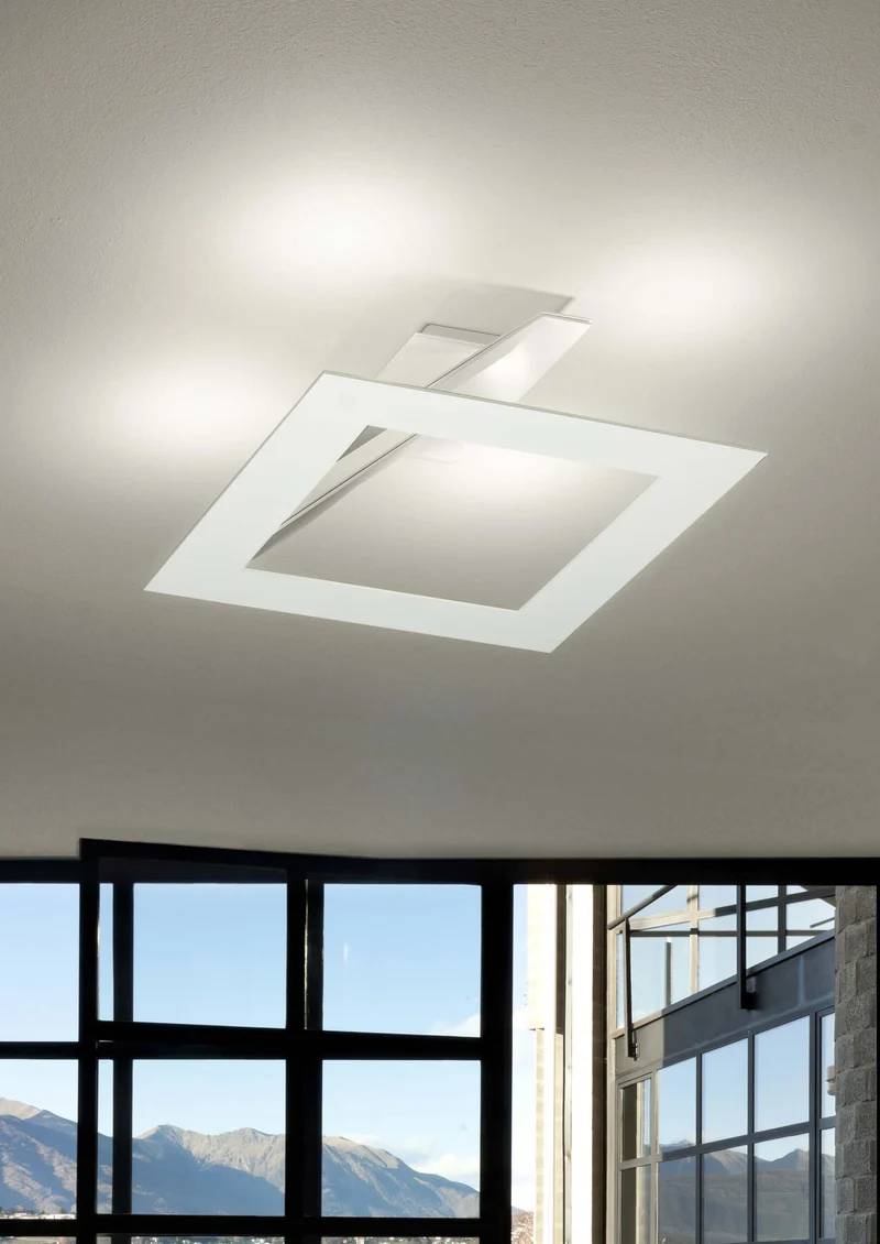 LED-Deckenleuchte Whizz XL WH02-LD41W Weiß matt – Abverkauf