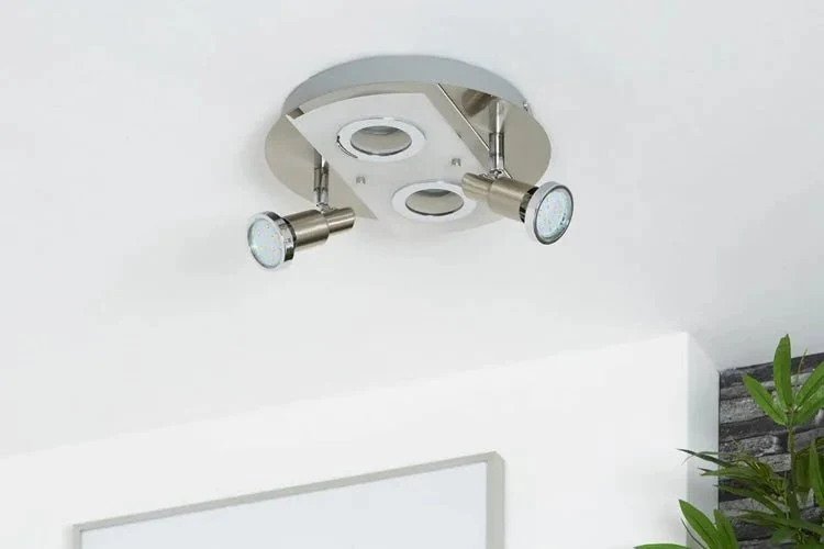 Briloner RIPOSO LED-Deckenleuchte 4-flammig – Matt-Nickel