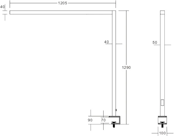 Arbeitsleuchte LINE multi mit Tischklemme