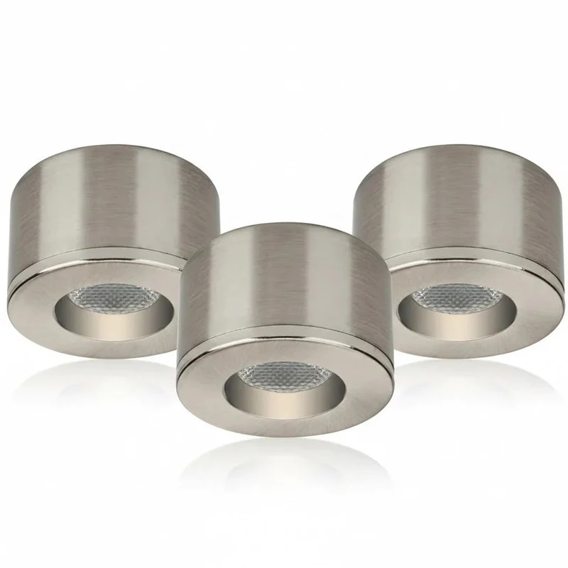 LED Spot Bad 230V – Mini Einbau- & Aufputzleuchte dimmbar IP44 – MD-31 Kit (3er Set)