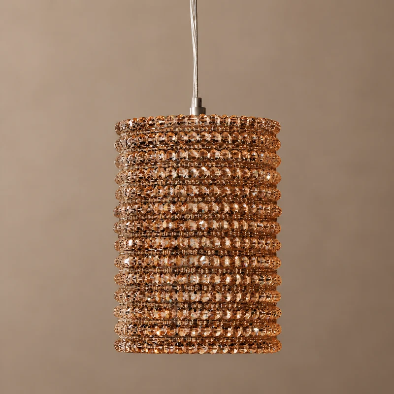 Appia Column Pendant | Amber Crystal | CLAPP-CA
