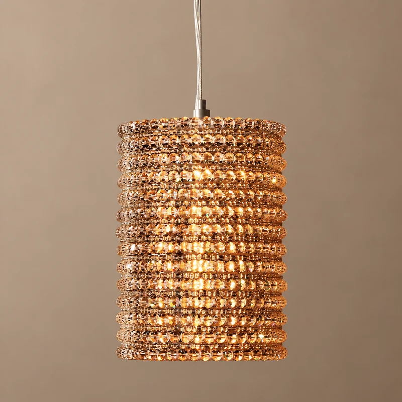 Appia Column Pendant | Amber Crystal | CLAPP-CA