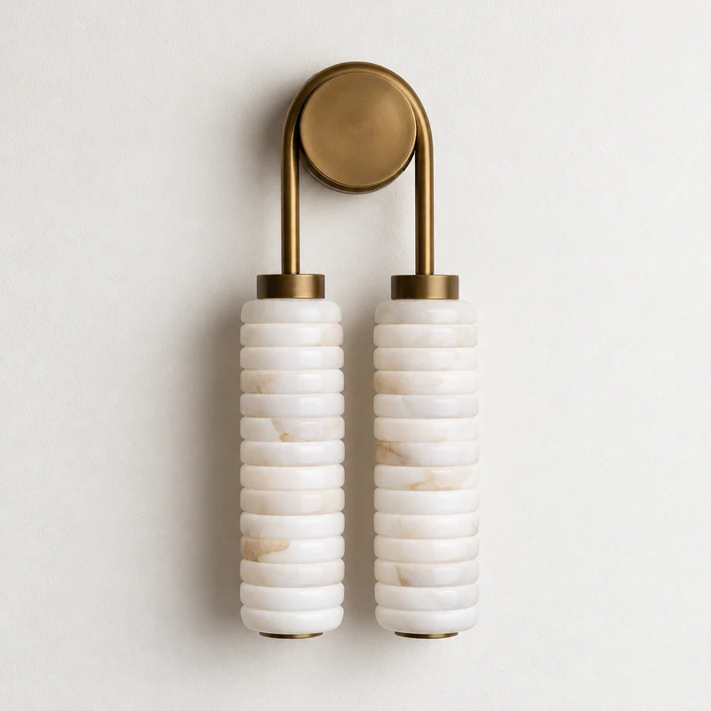 Double Spanish Marble Wall Sconce | CLGGD12