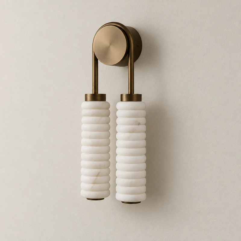 Double Spanish Marble Wall Sconce | CLGGD12