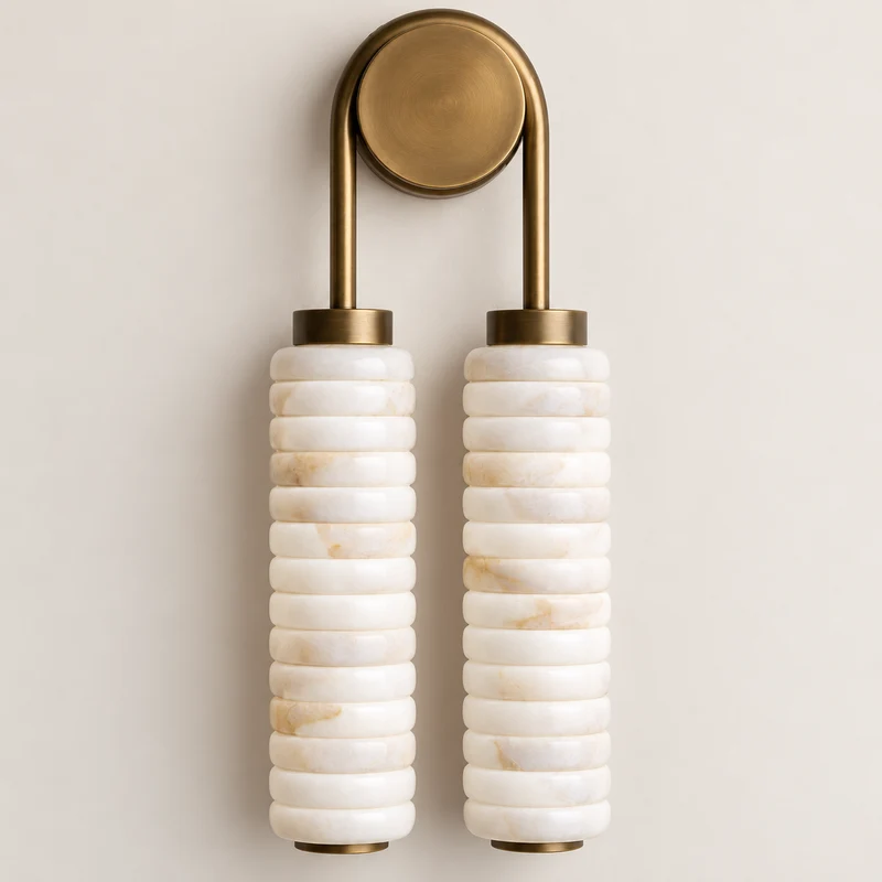 Double Spanish Marble Wall Sconce | CLGGD12