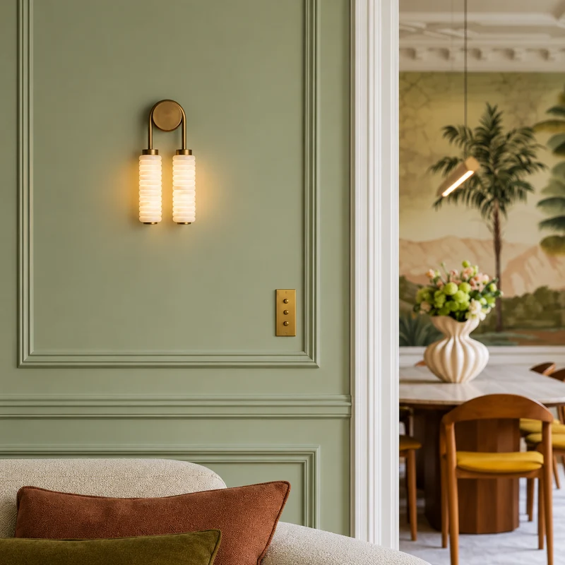 Double Spanish Marble Wall Sconce | CLGGD12