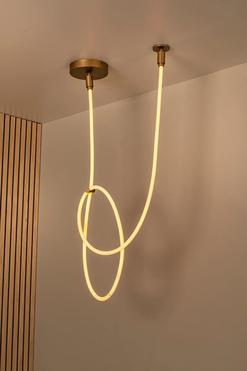 LED-Deckenleuchte Janderin dimmbar CCT Champagner 300cm