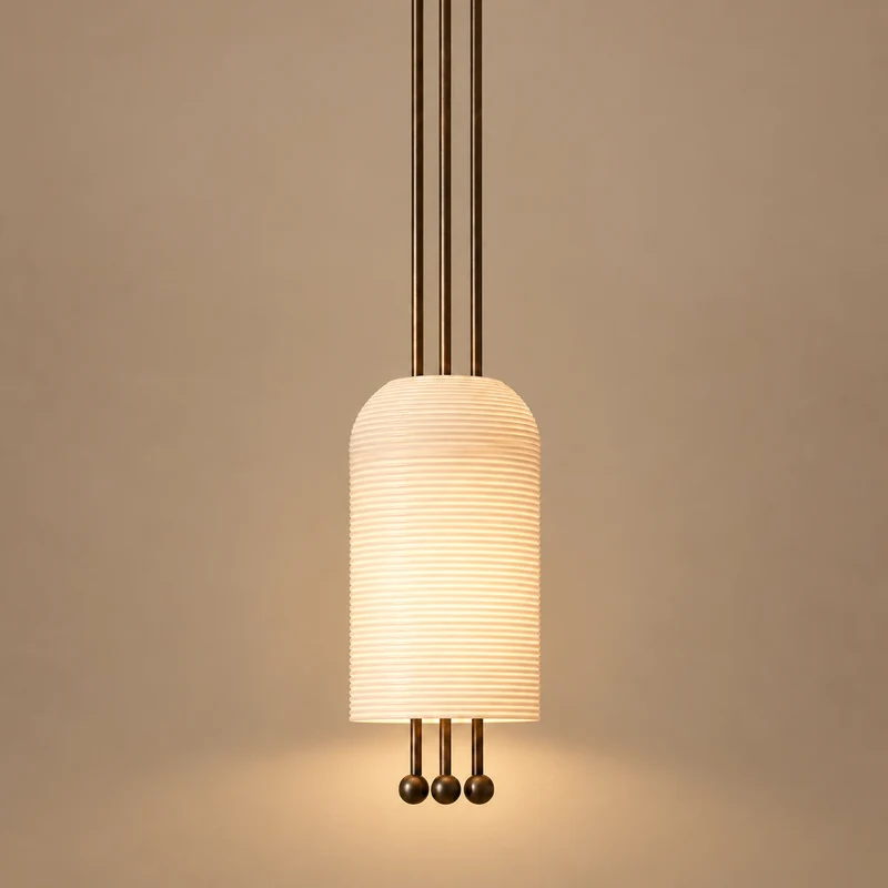 The Verona Solo | Solid Copper & Fluted Biscuit Ceramic | CLVRS