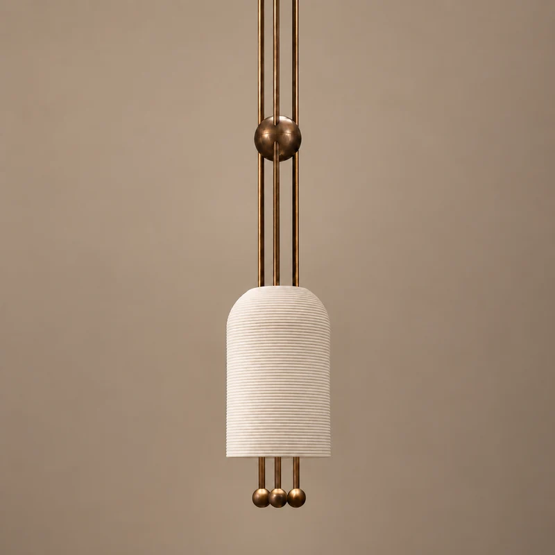 The Verona Solo | Solid Copper & Fluted Biscuit Ceramic | CLVRS